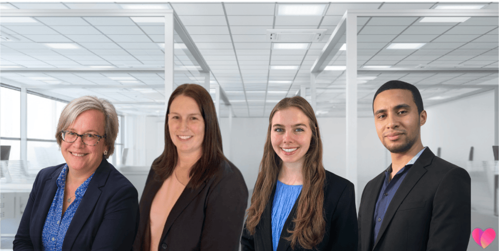 The Animistic leadership team, including Liliana Nolasco, Chantel Pennicott, Dr. Casey Bradley, Tracy Snider, Andres Tolosa, and Mauro Soto, standing together to represent innovation in animal nutrition and consulting.